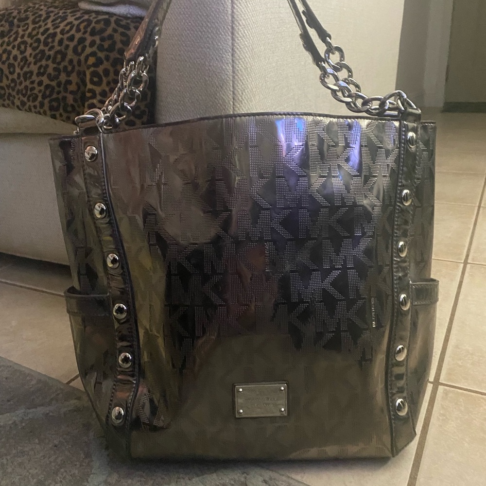 Michael Kors Silver metallic shoulder bag